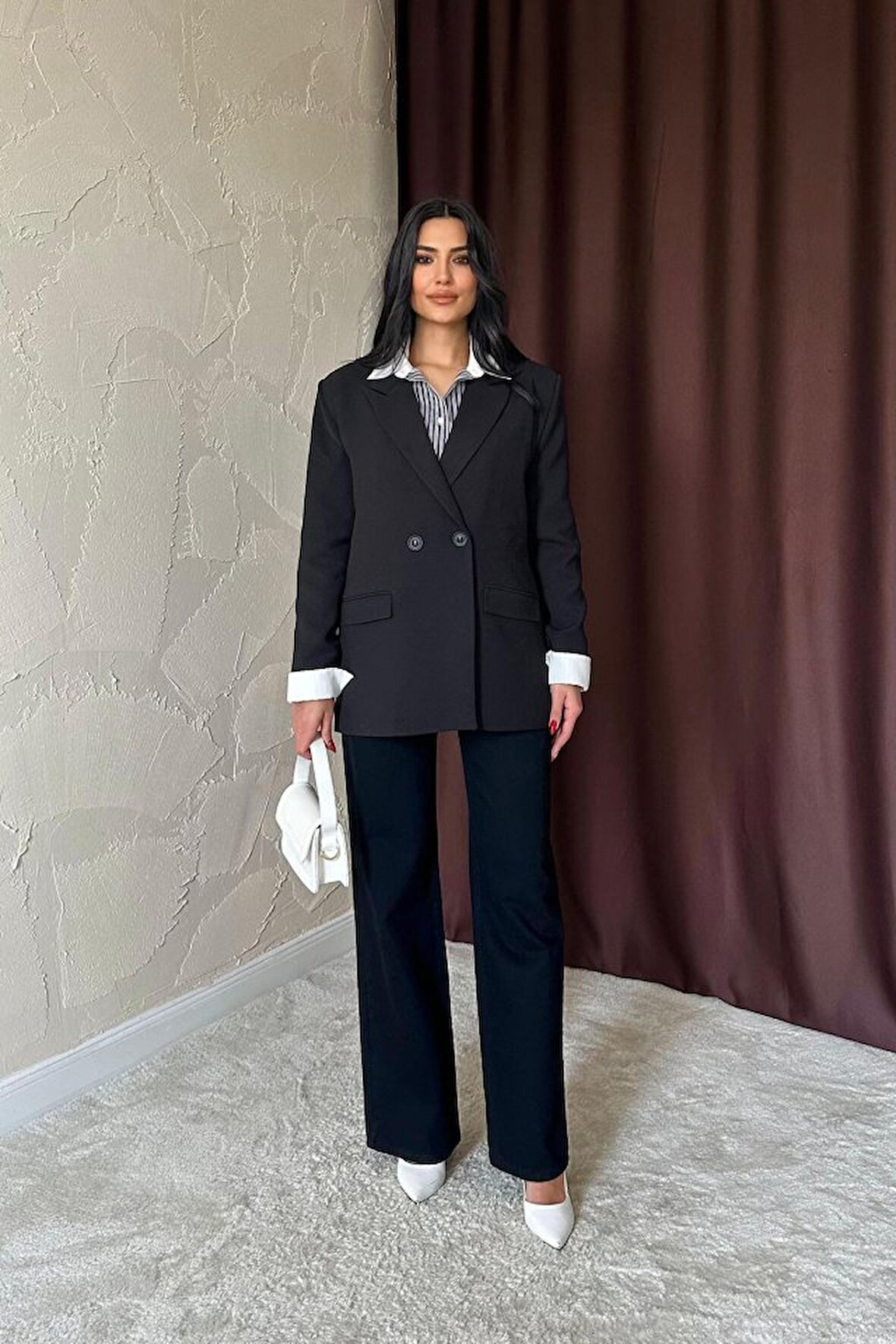 Füme Blazer Ceket