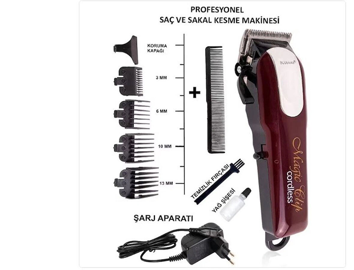 BLUEMAX  hair clipper traş makinası berberlerin tercihi 