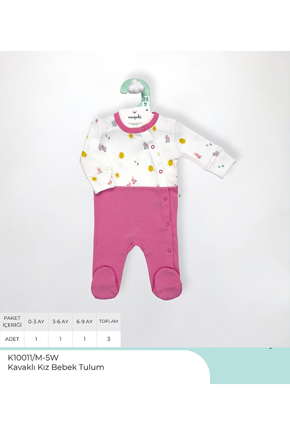 1'li Karsavran Kız Yenidoğan Bebek TULUM