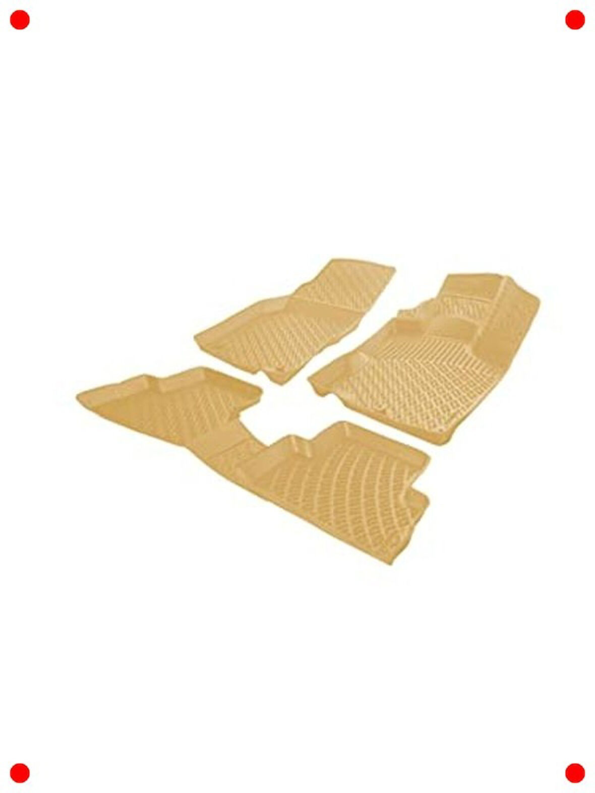 Latitude Uyumlu Bej Özel Kesim Oto Paspas Seti