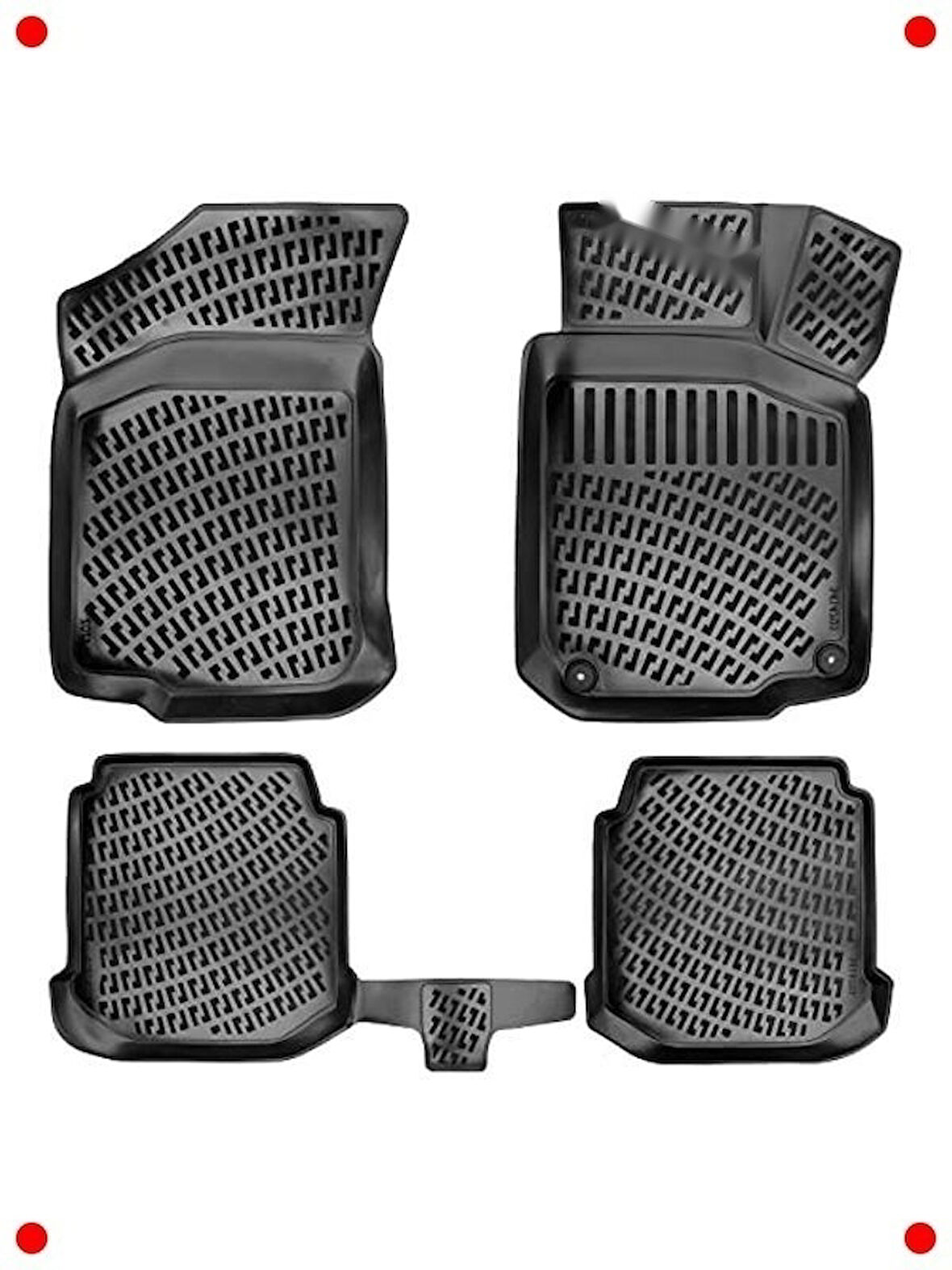 3D Havuzlu Oto Paspas | Belirli Modeller İçin Tam Uyum