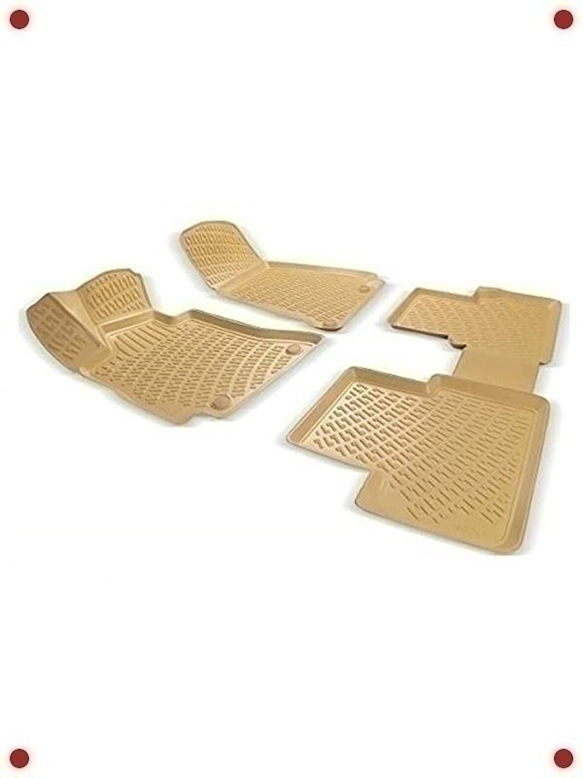 S60 2010 Sonrası Uyumlu Bej Renk Havuzlu Oto Paspas