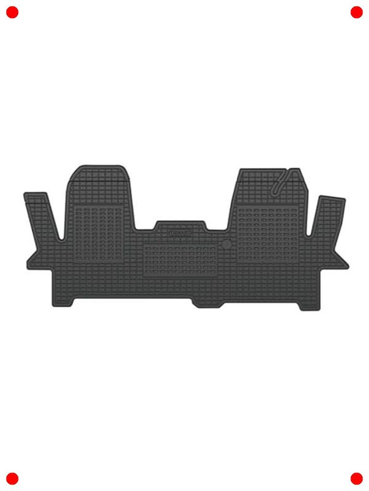 Ticari Araç İçi Kauçuk Paspas - Siyah 2014+ Uyumlu