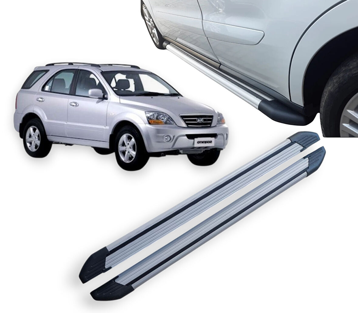 Kia Sorento 2003 2004 2005 2006 2007 2008 2009 Araca Özel Yan Basamak Yan Koruma