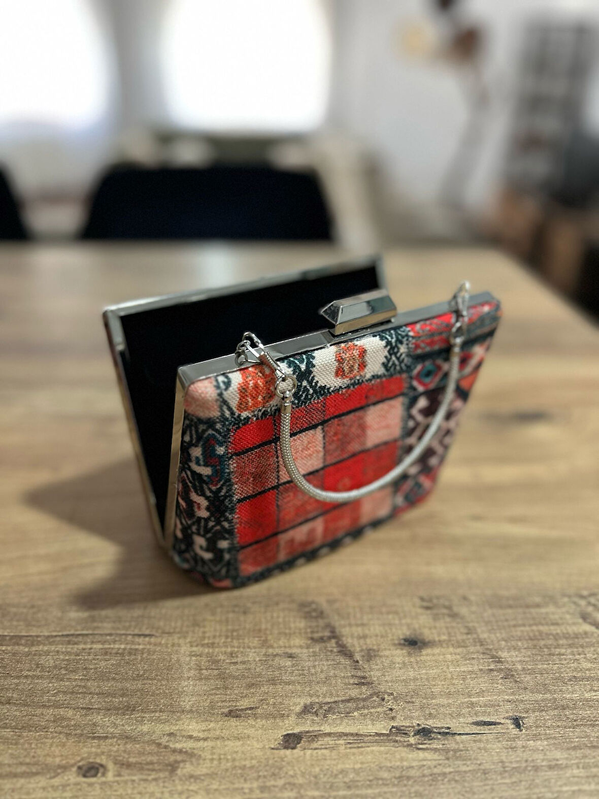Portföy Çanta, Hasır Çanta, El Yapımı Clutch Çanta, Günlük Çanta, Piramit Tasarım Çanta