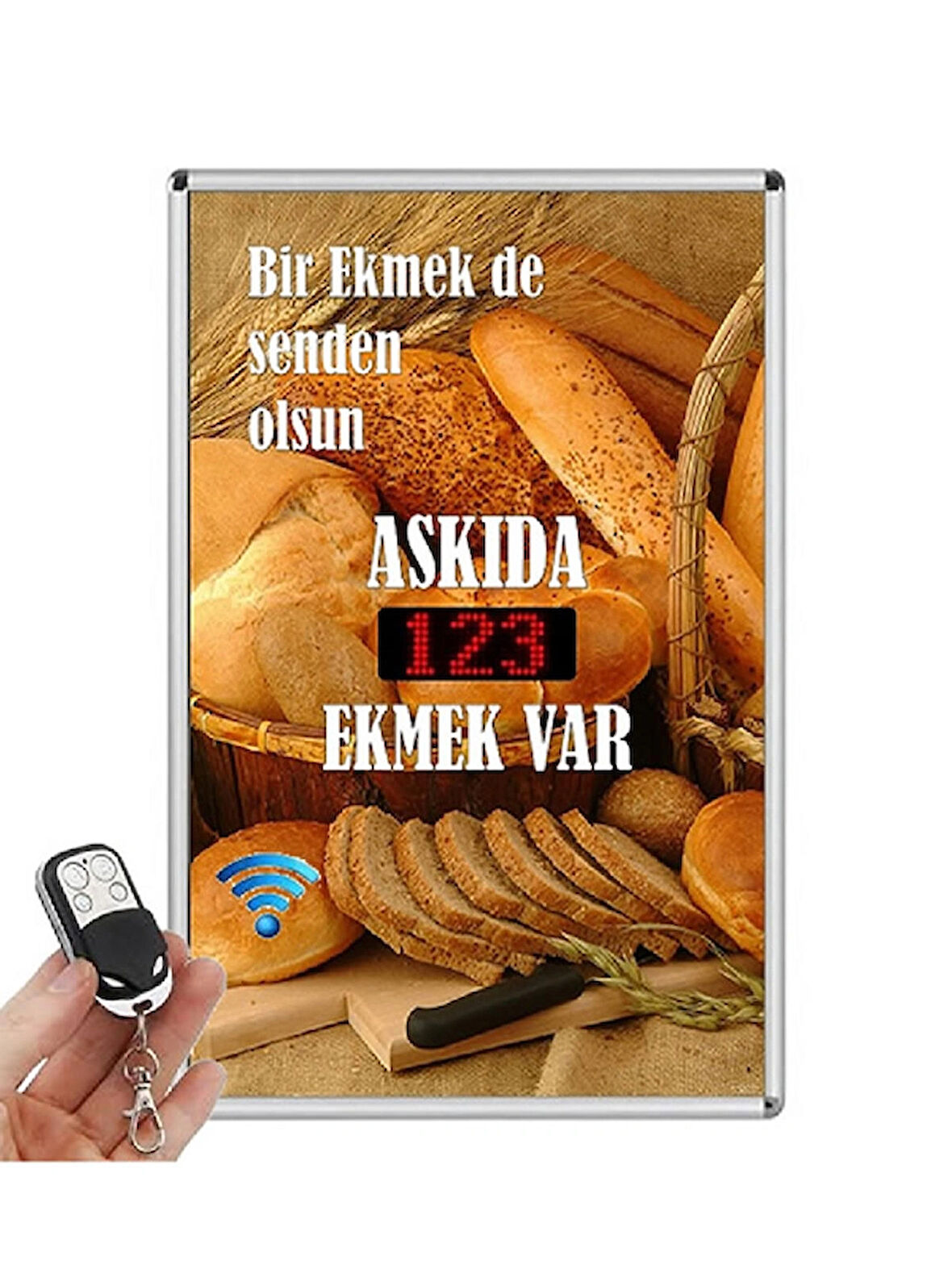 Askıda Ekmek Led Sayıcı (uzaktan Kumandalı)