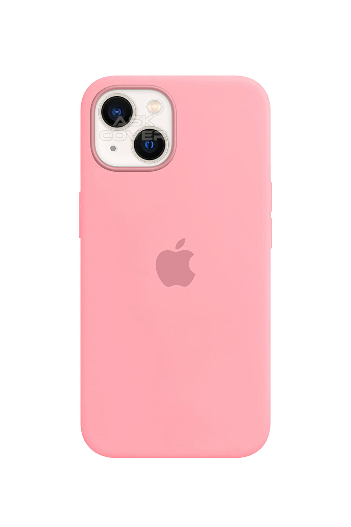 Ask Cover Apple iPhone 13 için MagSafe Özellikli Silikon Kılıf Lansman Logolu Kılıf - Kırmızı