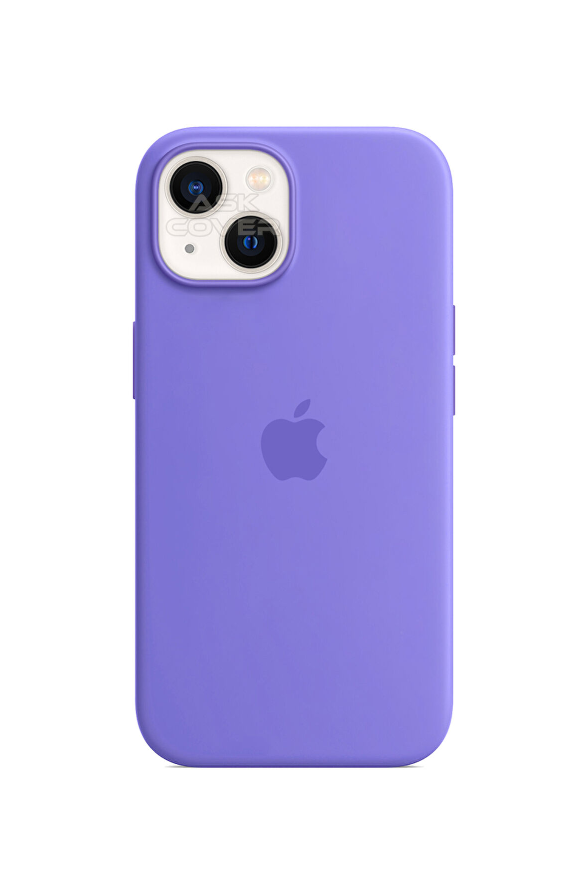 Ask Cover Apple iPhone 13 için MagSafe Özellikli Silikon Kılıf Lansman Logolu Kılıf - Lila