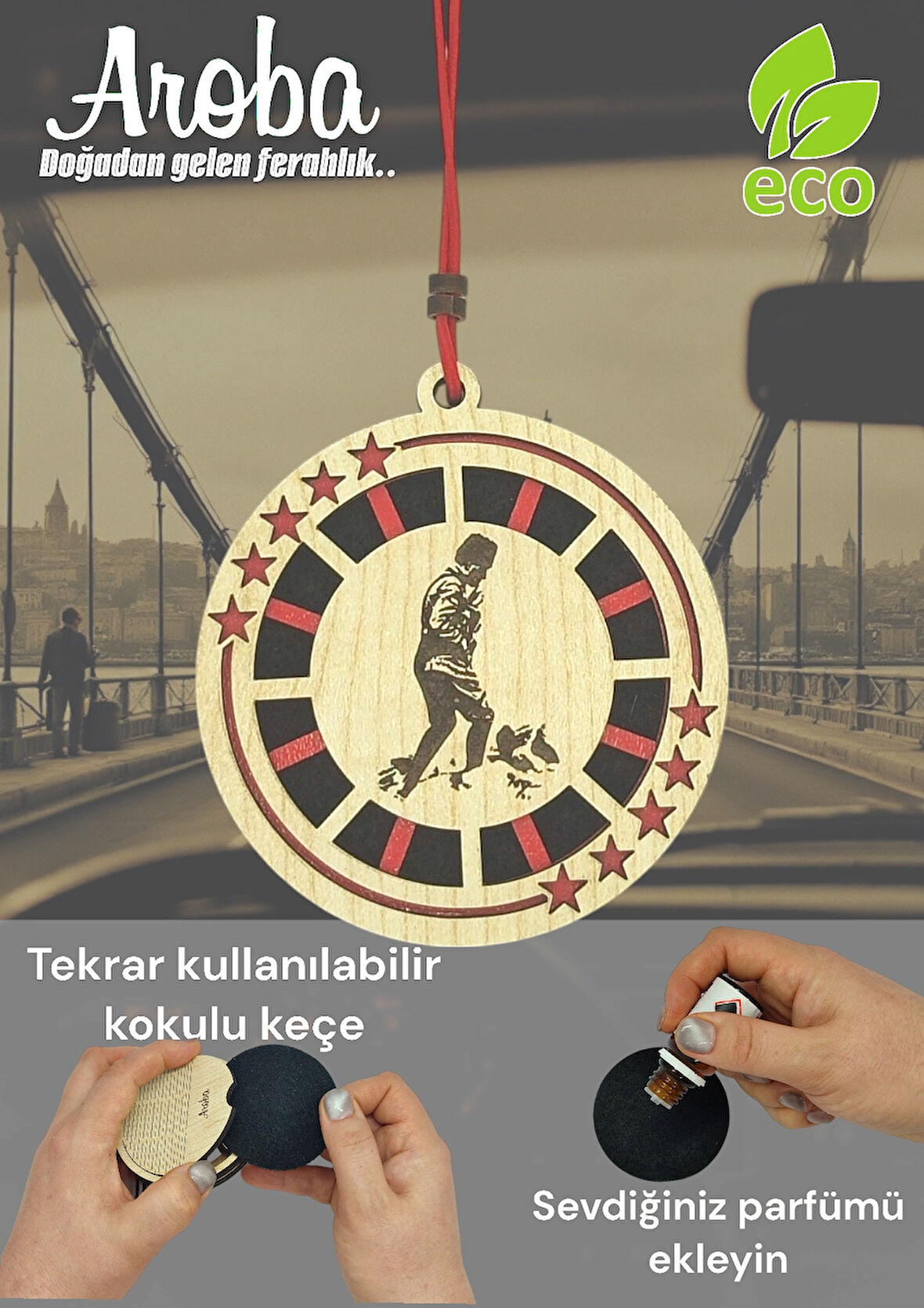 Araba Kokusu Atatürk Kocatepe Ayna Süsü