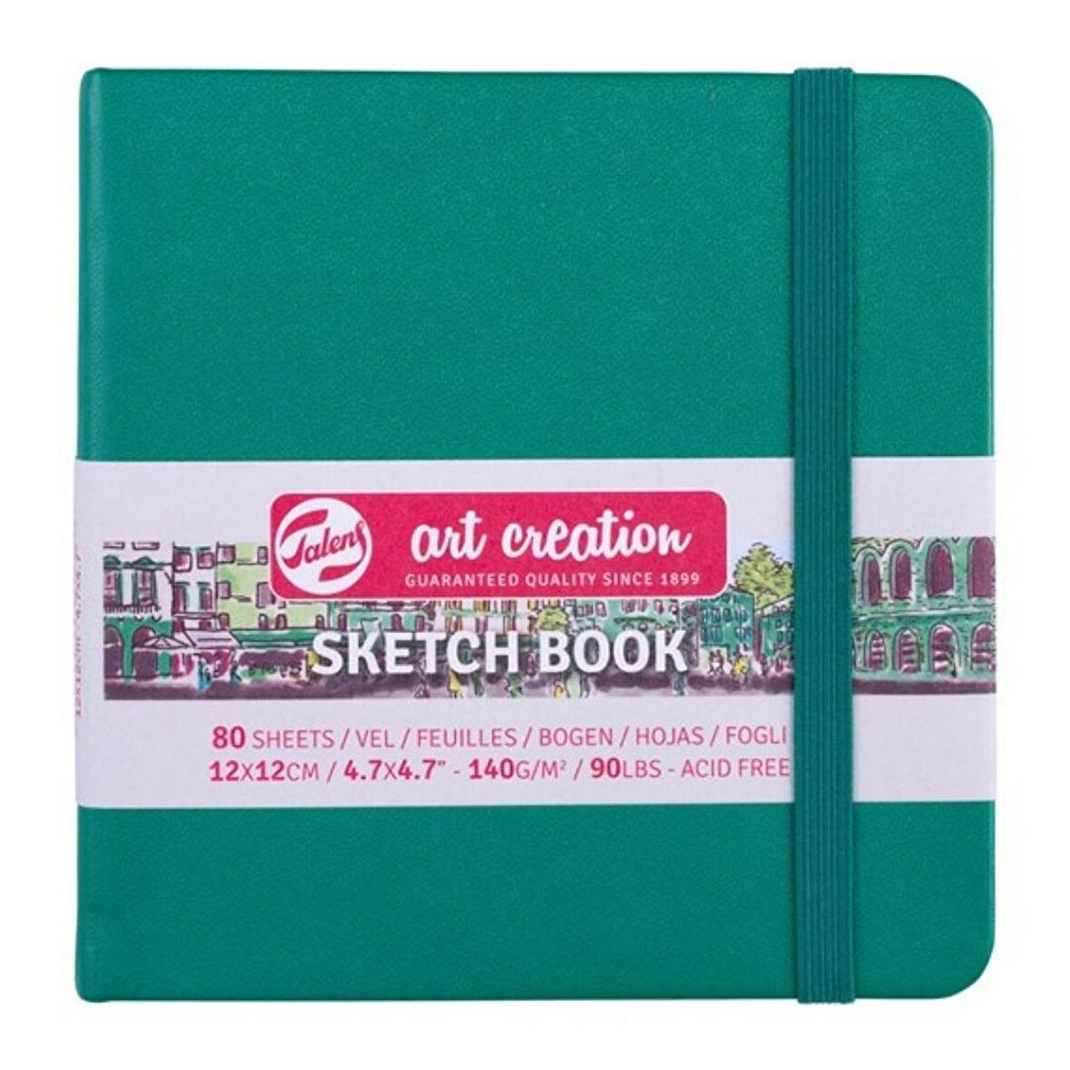 Talens Art Creation Sketch Books Eskiz Defteri 140gr. 12 X 12 Yeşil