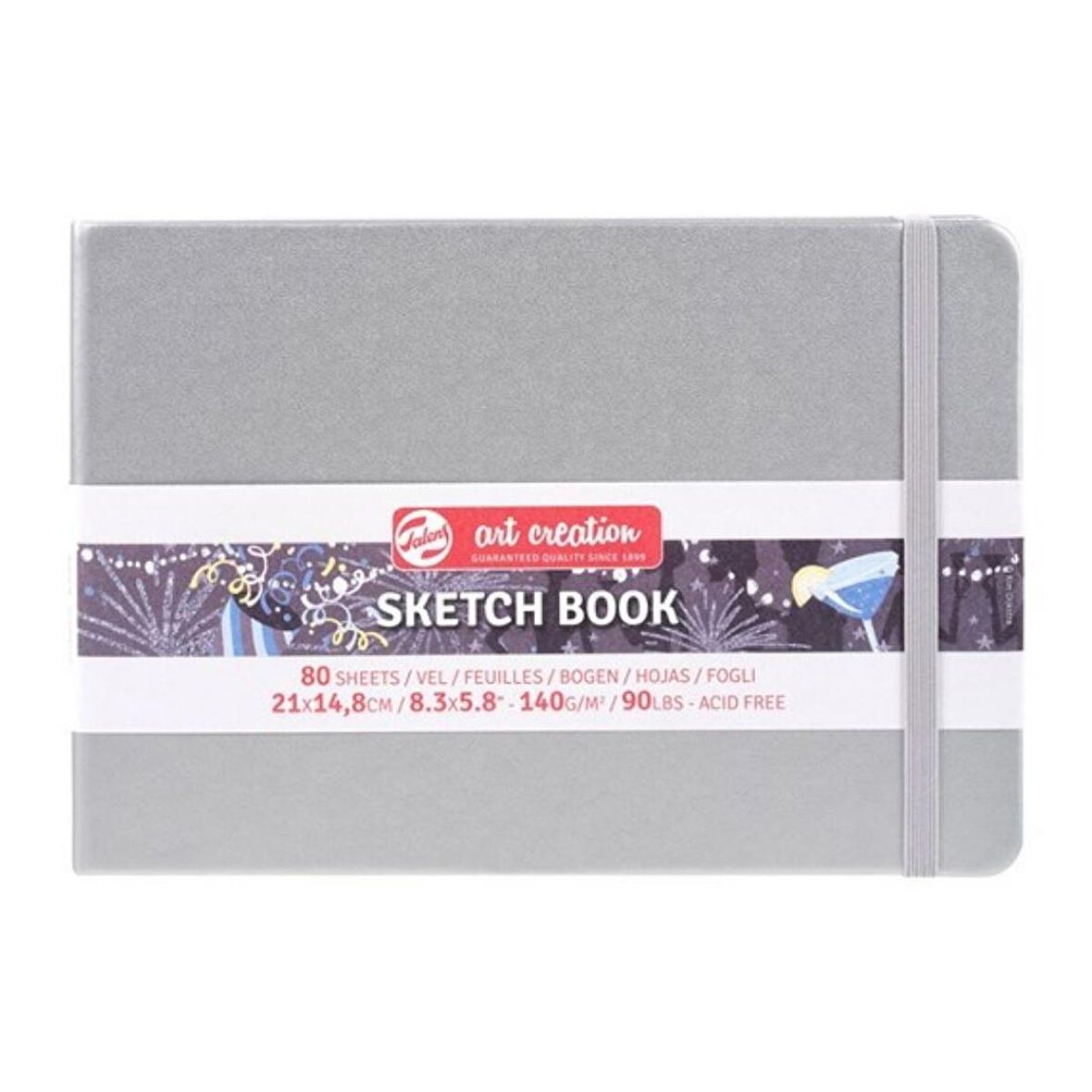 Talens Art Creation Sketch Books Eskiz Defteri 140gr. 21 X 15 Gümüş