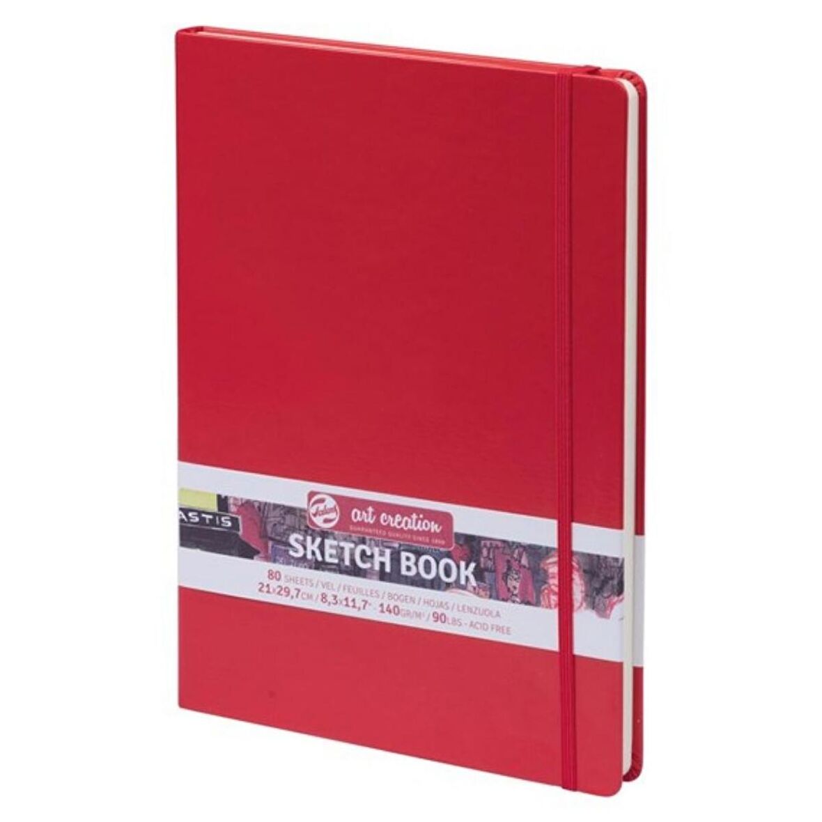 Talens Art Creation Sketch Books Eskiz Defteri 140gr. 21 X 30 Kırmızı