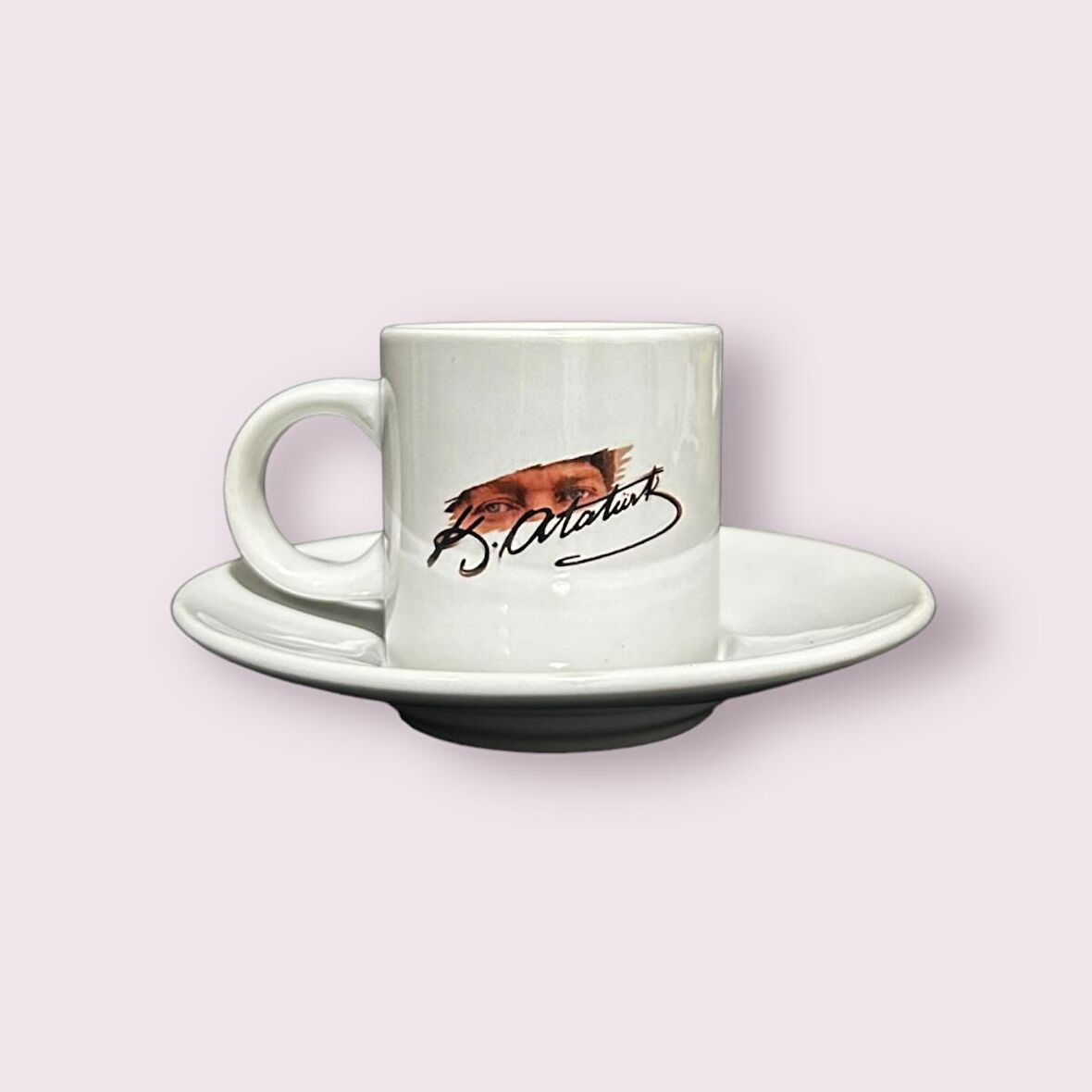 Atatürk Temalı Türk Kahvesi Fincanı