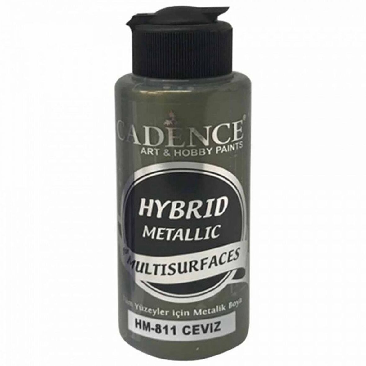Cadence Yayınları Hybrid Metallic For Multisurfaces Metalik Akrilik Boya 120ml Ceviz 811