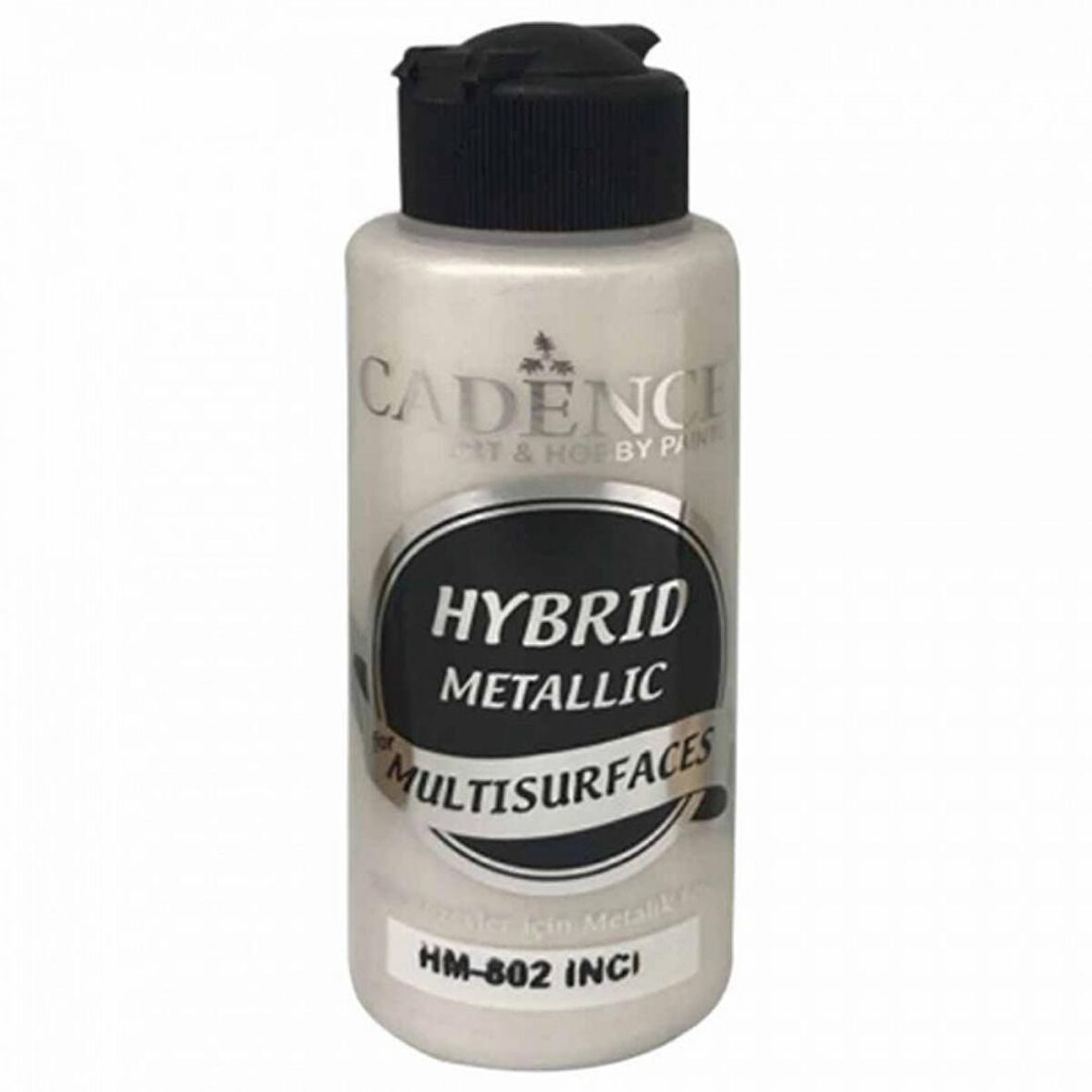 Cadence Yayınları Hybrid Metallic For Multisurfaces Metalik Akrilik Boya 120ml İnci 802