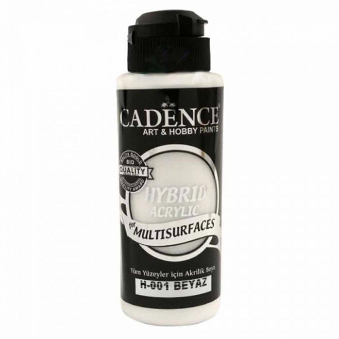 Cadence Yayınları Hybrid Acrylic for Multisurfaces Akrilik Boya 120ml Beyaz 01