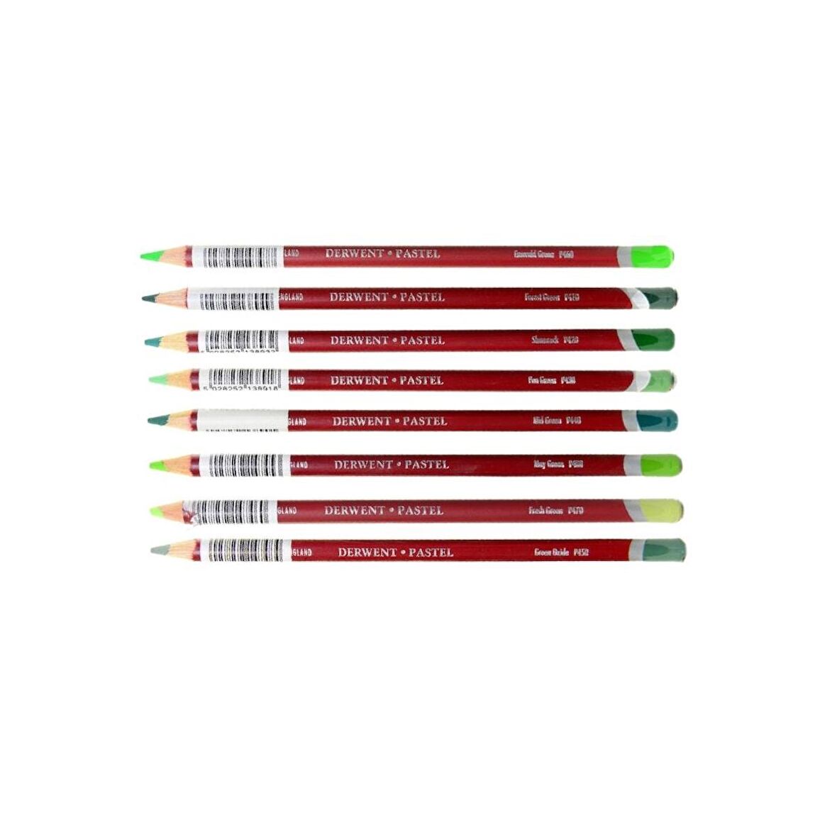 Derwent Pastel Pencils Pastel Kalemi 8'li Set Yeşil Tonları