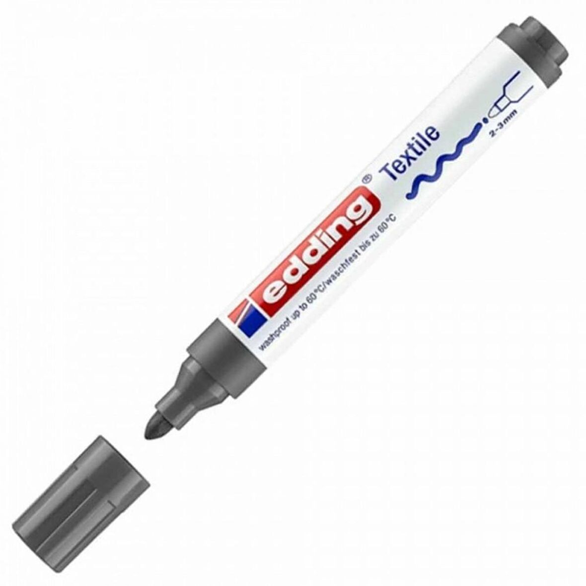 Edding Tekstil Markör Kalemi 4500 2-3mm Gri 12