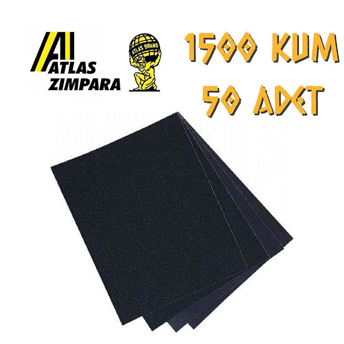 Atlas 188 Su Zımparası 1500 Kum - 50 Adet