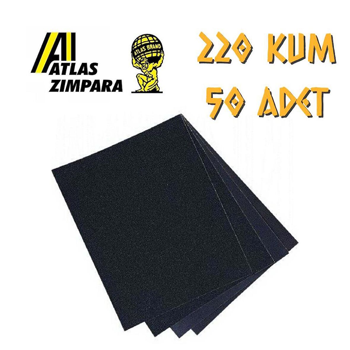 Atlas 188 Su Zımparası 220 Kum - 50 Adet