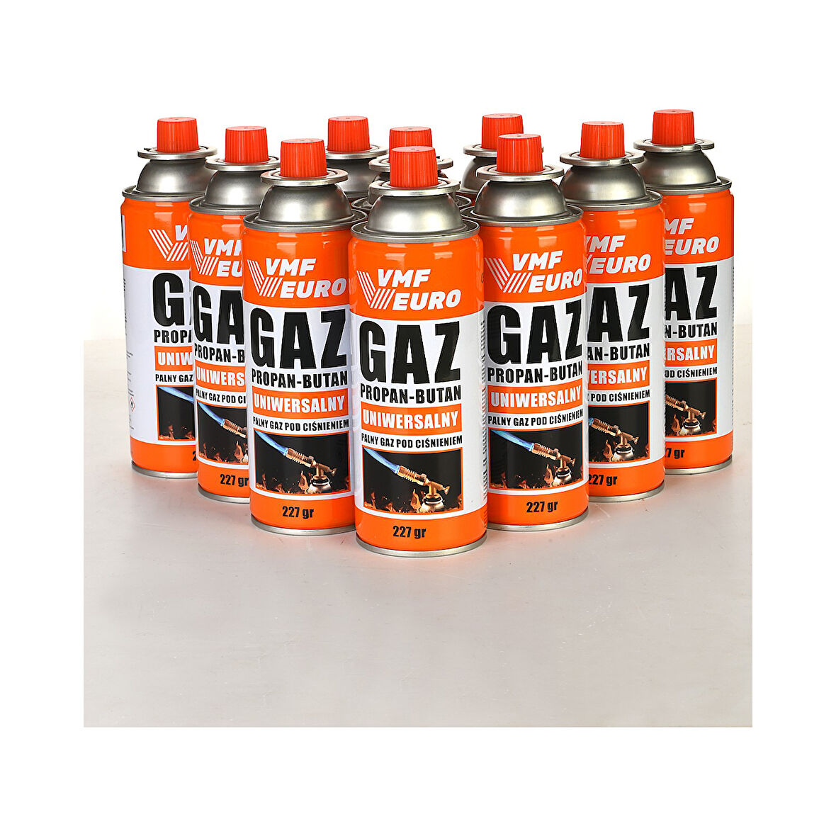 Kamp Ocak Gazı Valfli Kartuş 227GR - 10 Adet