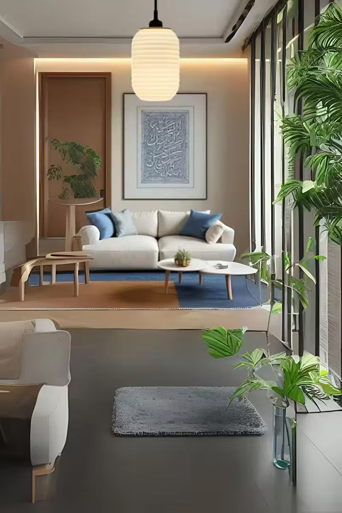 Mocca Serisi Dekoratif Sarkıt Avize 20 cm Kahve Renk Modern Tasarım E27 Duy Salon Mutfak Yatak Odası