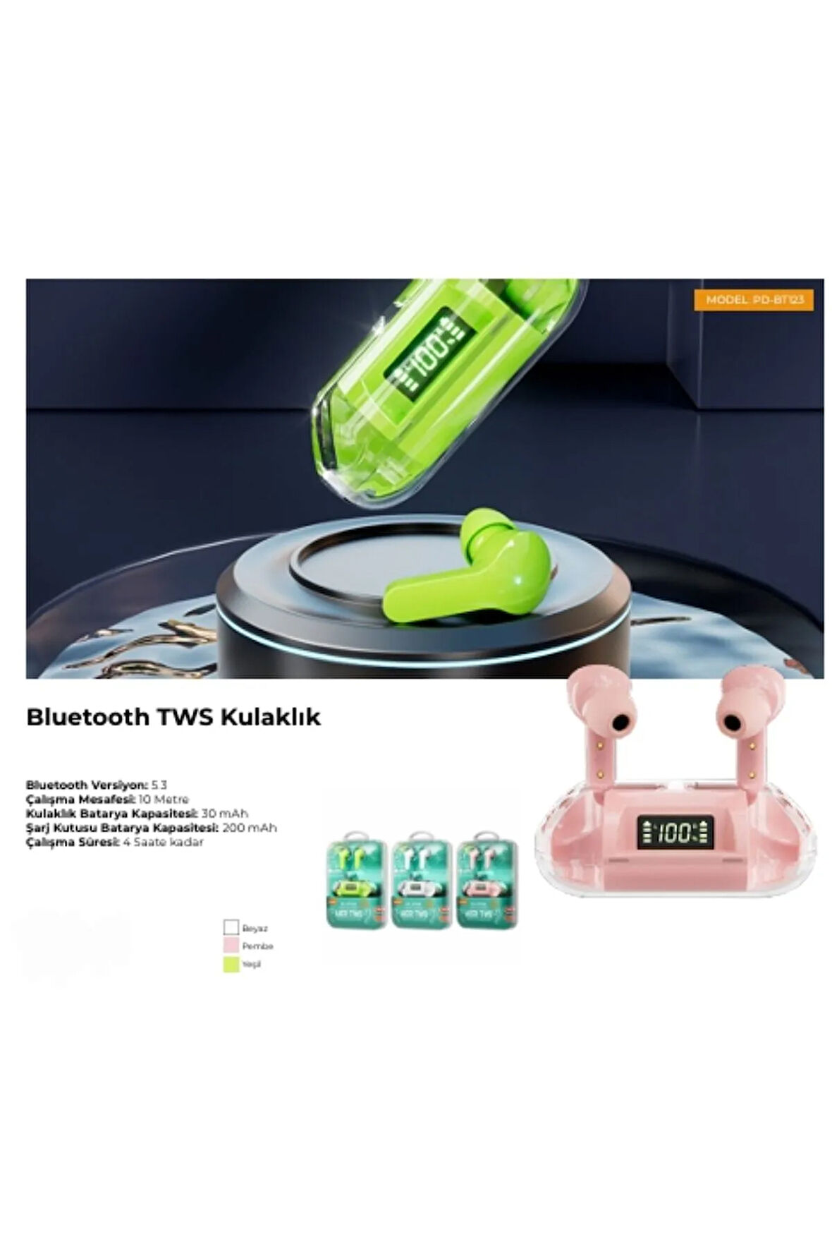 Bluetooth TWS Kulaklık