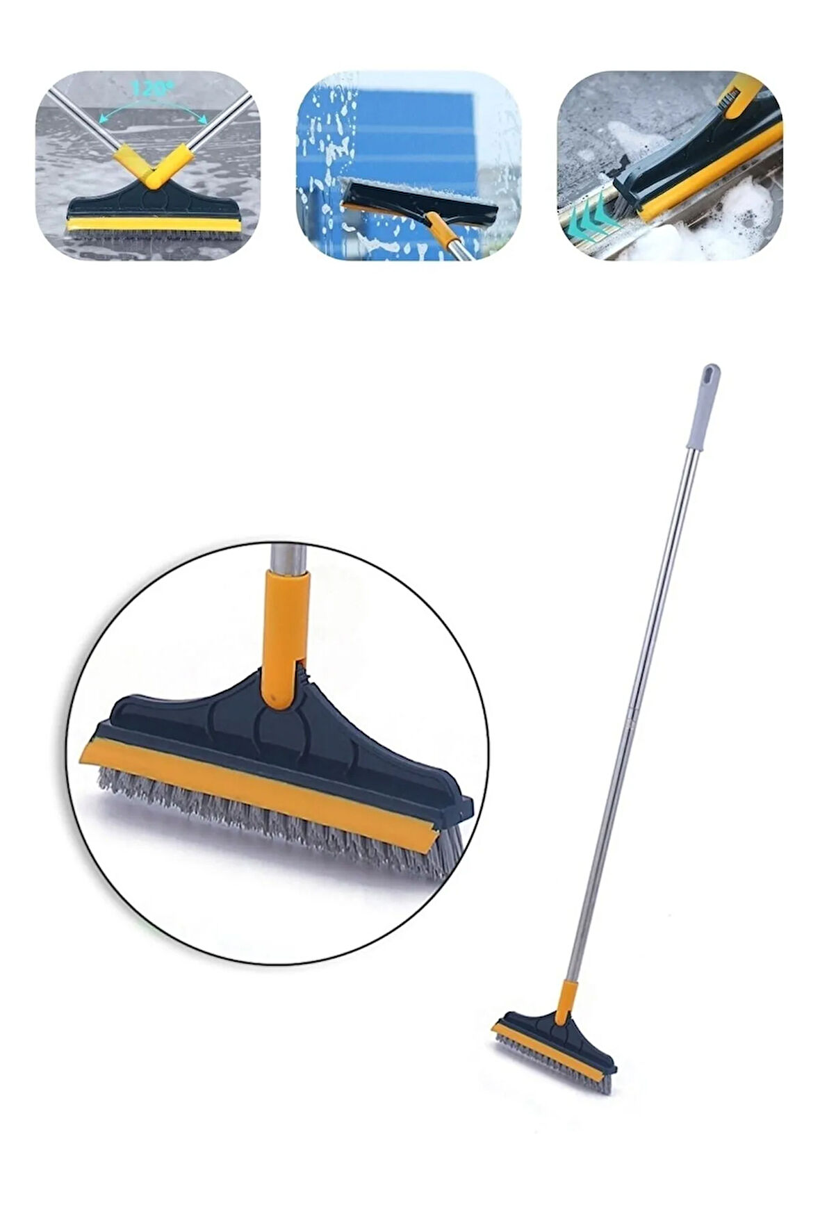 Uzun Saplı Silecek Sert Kıl Pencere Silecek Sihirli Zemin Çekpası