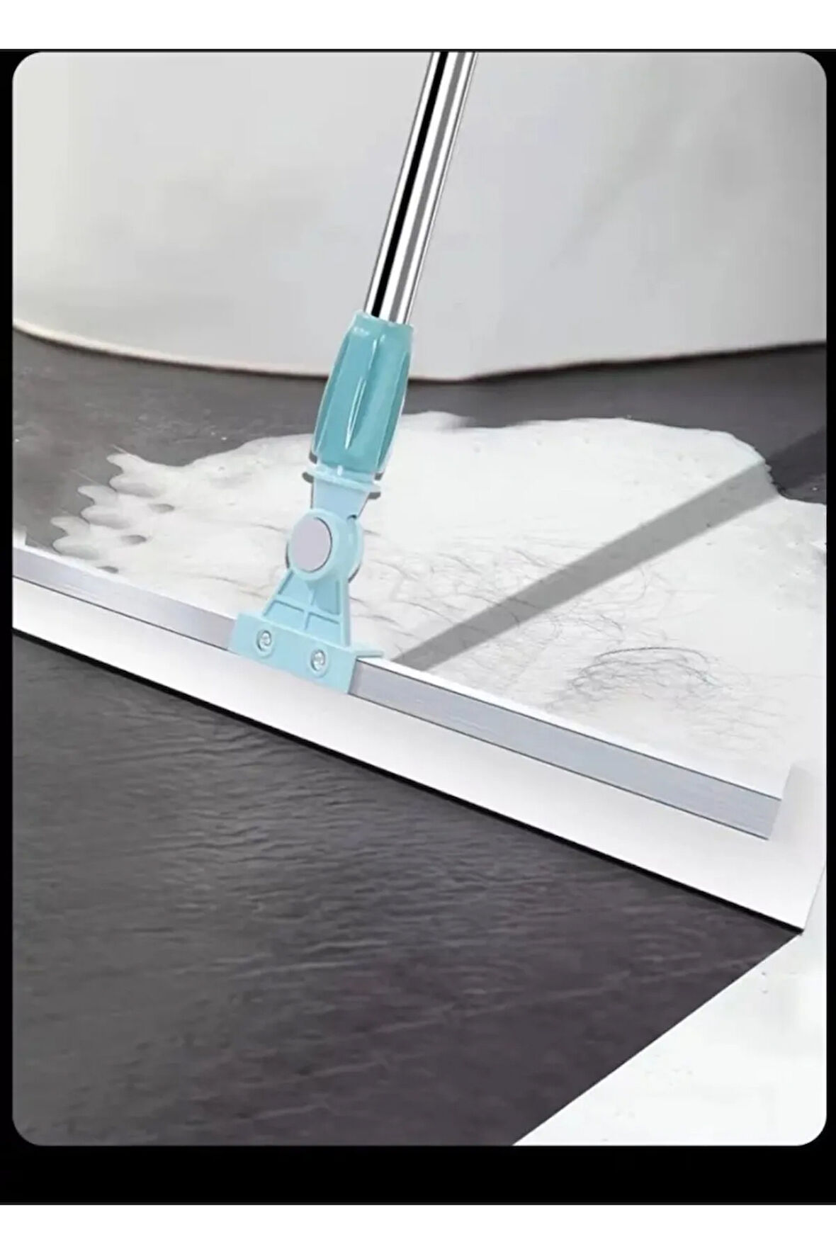 Sihirli Silikon Süpürge Zemin Silecek Dönebilen Silecek Kazıyıcı Teleskopik