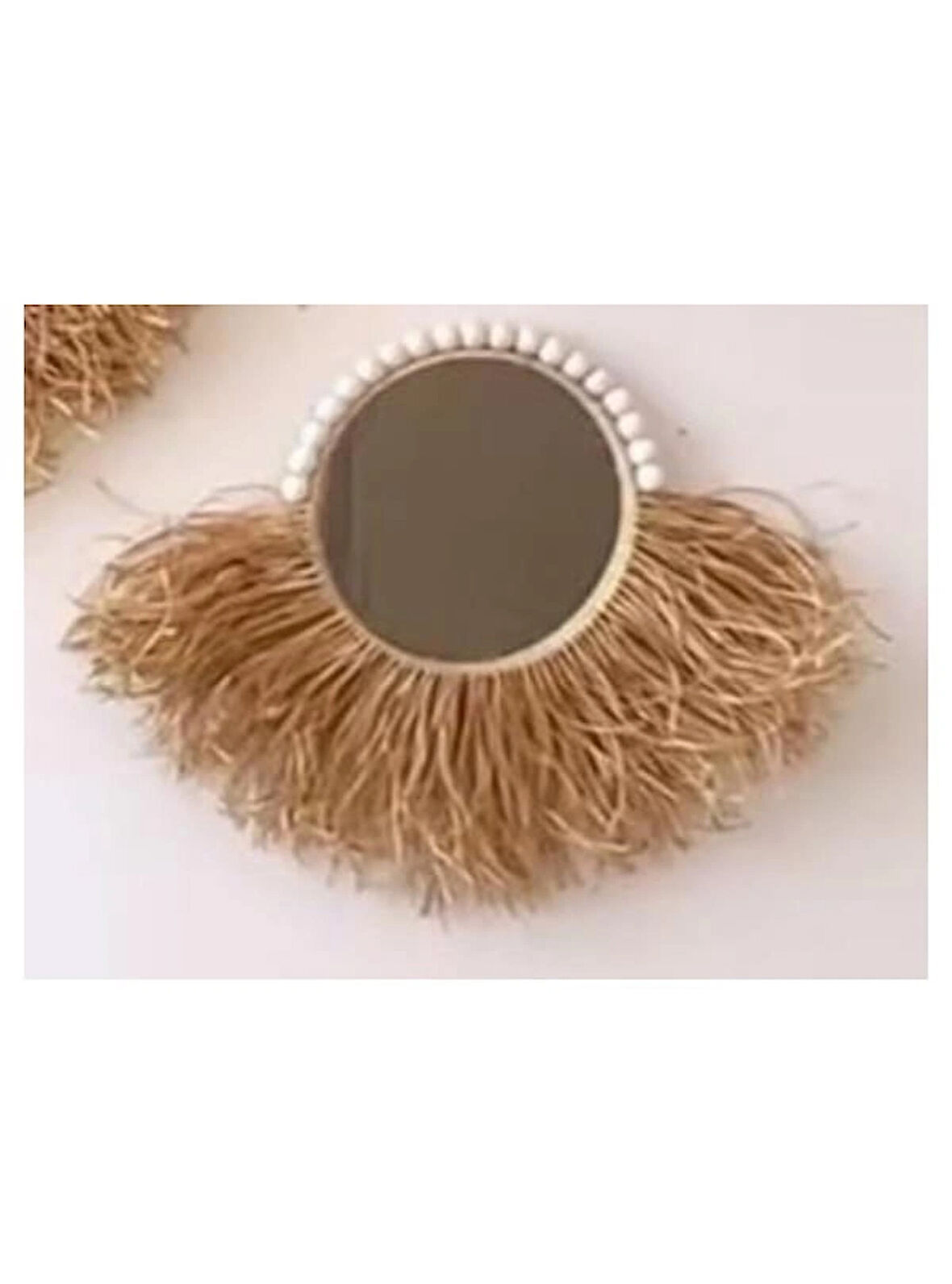 Duvar Süsü Aynalı Rafya