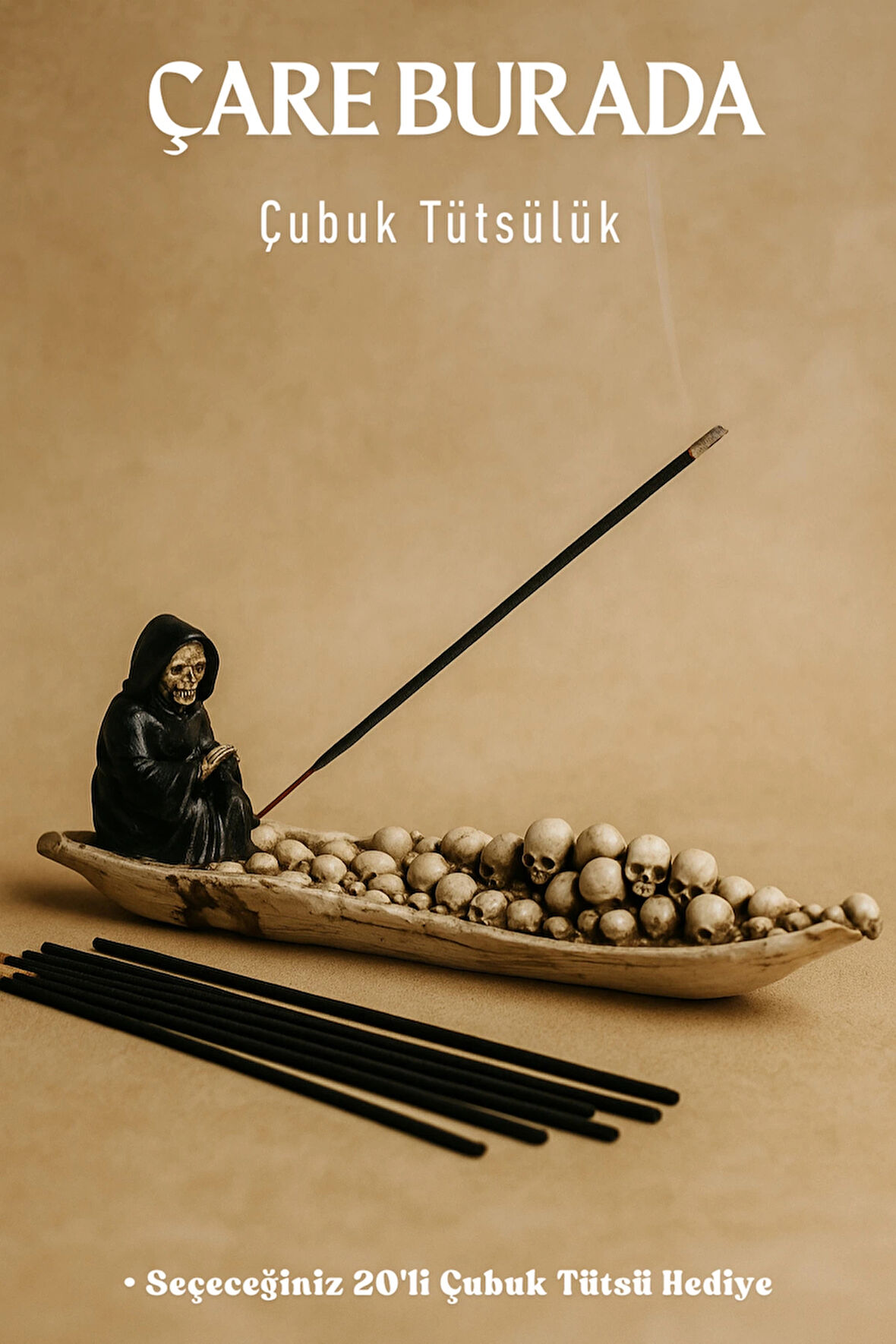 Azrail Çubuk Tütsülük (Seçeceğiniz 20'li Çubuk Tütsü Hediye)