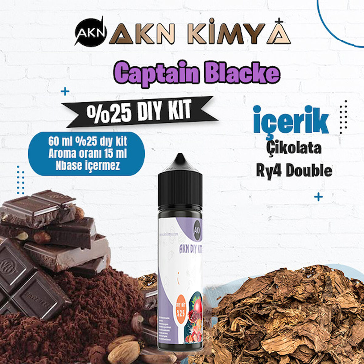Captain Blacke Yoğun Dıy Kit Gıda Aroması %25 Oranda Aroma İçerir (Hazır Değildir )