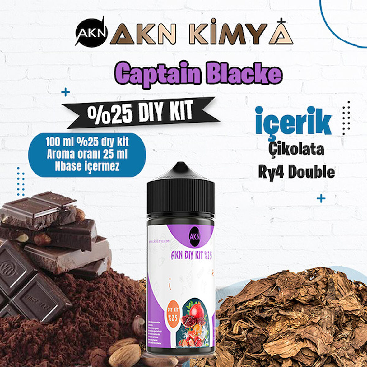 Captain Blacke Yoğun Dıy Kit Gıda Aroması %25 Oranda Aroma İçerir (Hazır Değildir )