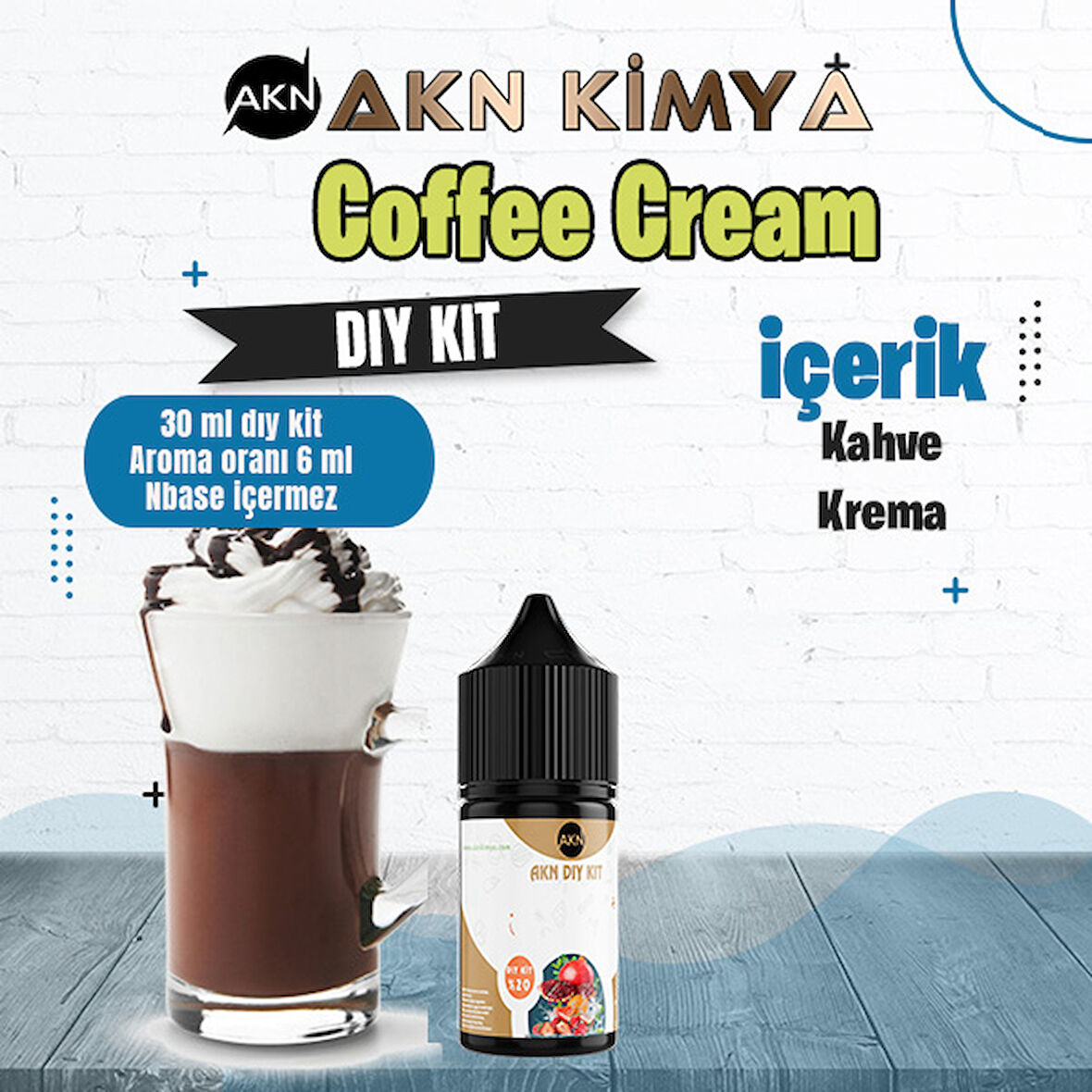 Coffee Cream Dıy Kit Kahve Krema Gıda Aroması %20 Oranda Aroma İçerir (Hazır Değildir )