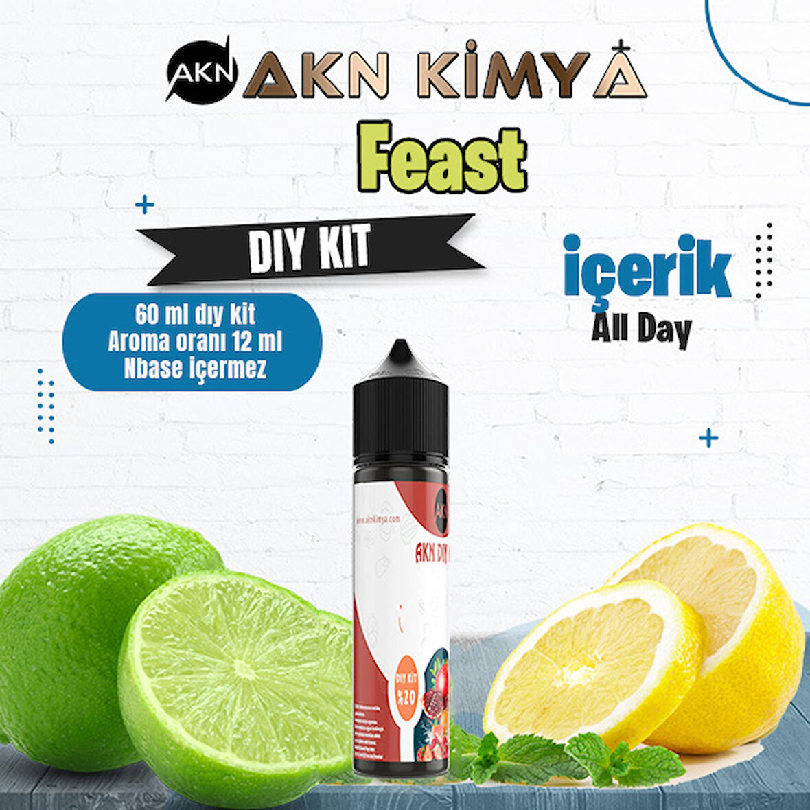 Feast Dıy Kit All Day Gıda Aroması %20 Oranda Aroma İçerir (Hazır Değildir )