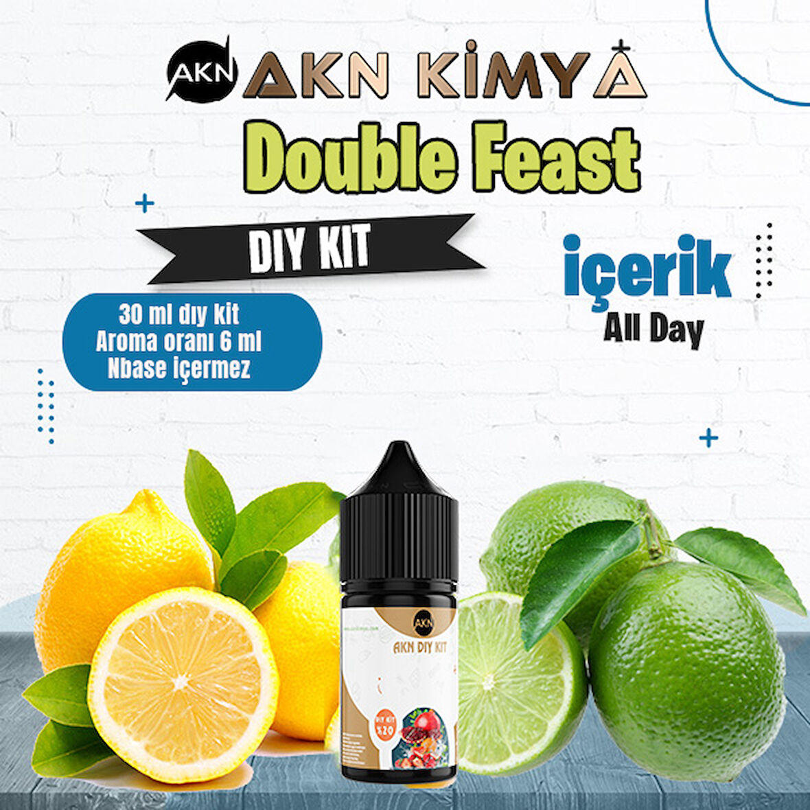 Double Feast Dıy Kit All Day Gıda Aroması %20 Oranda Aroma İçerir (Hazır Değildir )