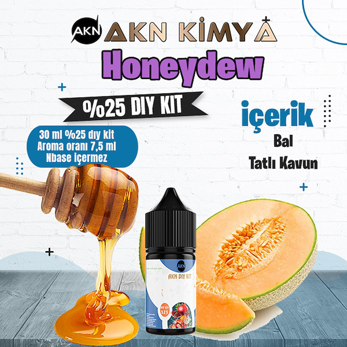 Honeydew Cream Yoğun Dıy Kit Kavun Bal Gıda Aroması %25 Oranda Aroma İçerir (Hazır Değildir )