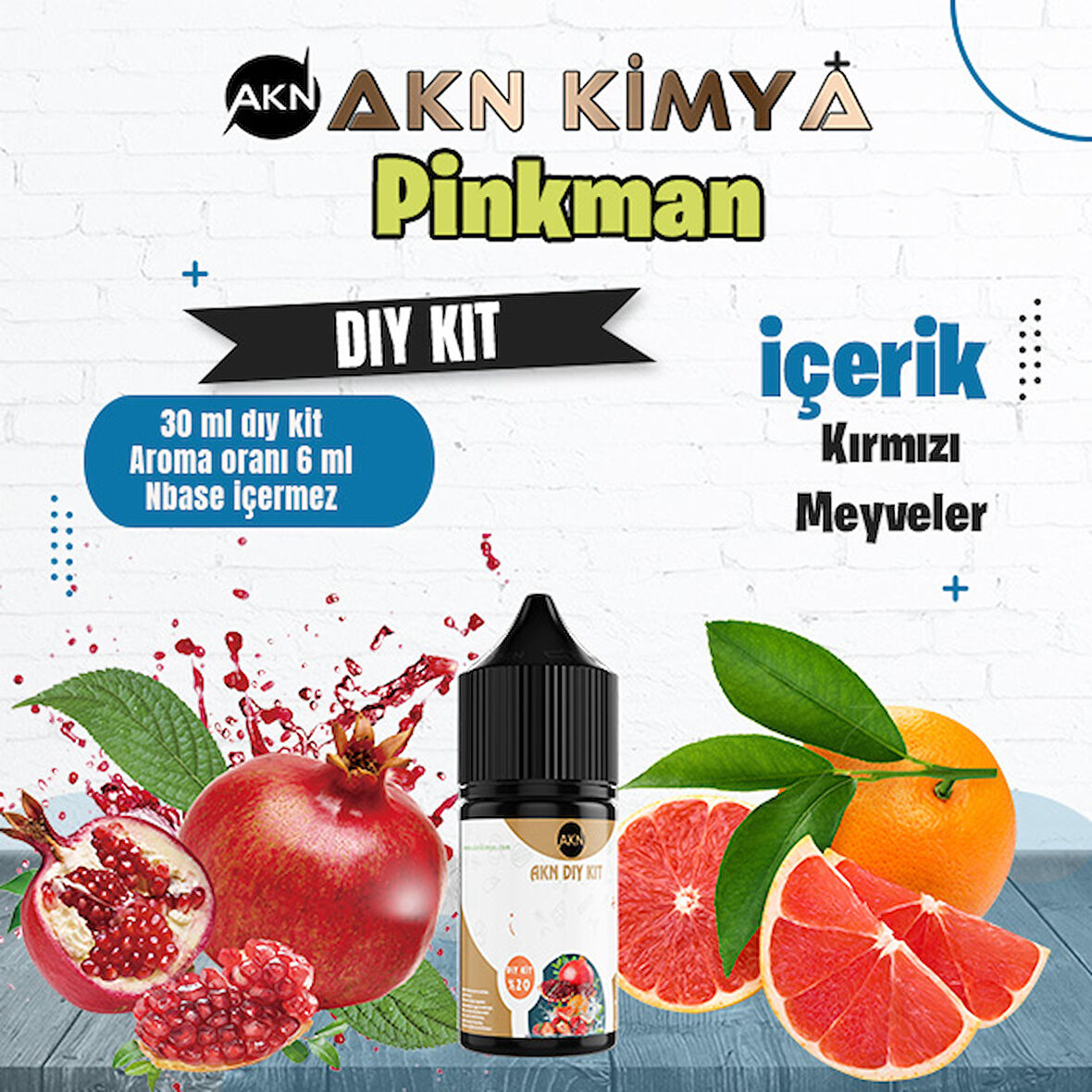 Pinkman Dıy Kit Kırmızı Meyveler Gıda Aroması %20 Oranda Aroma İçerir (Hazır Değildir )