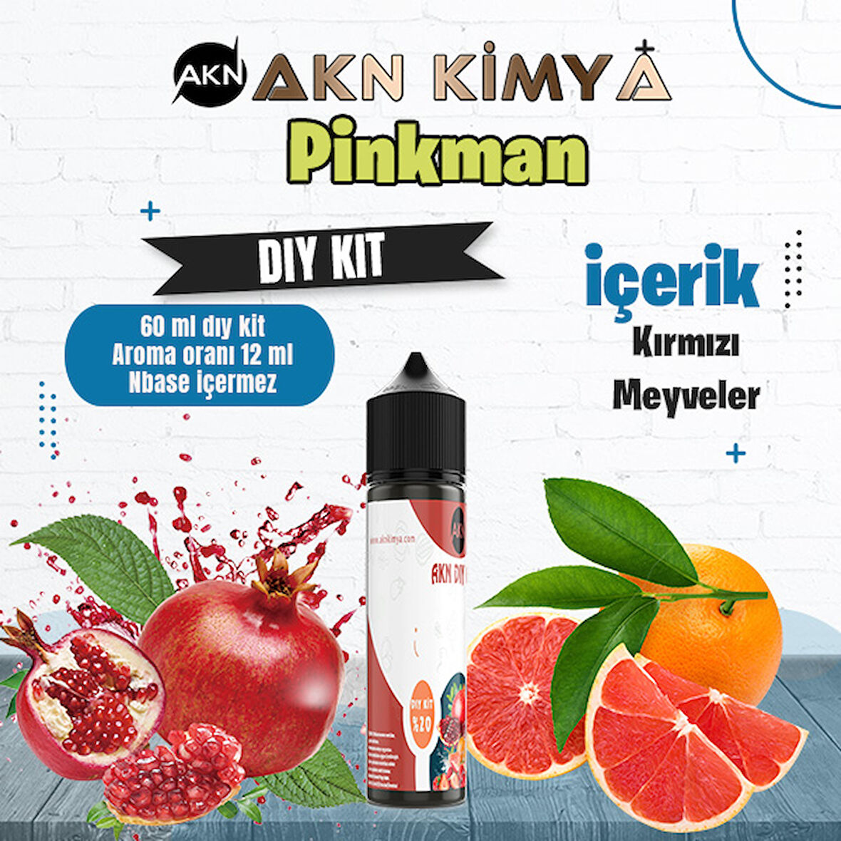 Pinkman Dıy Kit Kırmızı Meyveler Gıda Aroması %20 Oranda Aroma İçerir (Hazır Değildir )