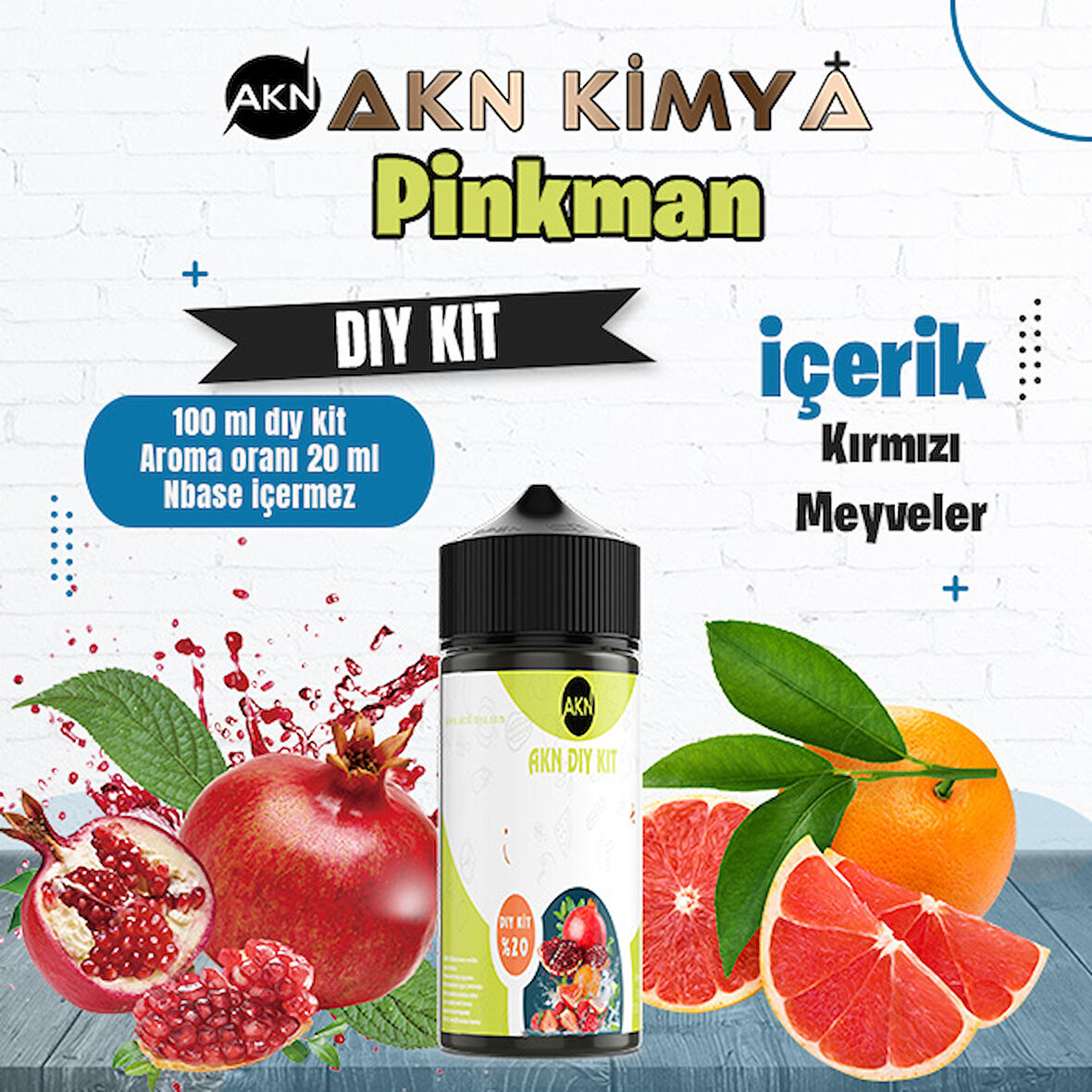 Pinkman Dıy Kit Kırmızı Meyveler Gıda Aroması %20 Oranda Aroma İçerir (Hazır Değildir )