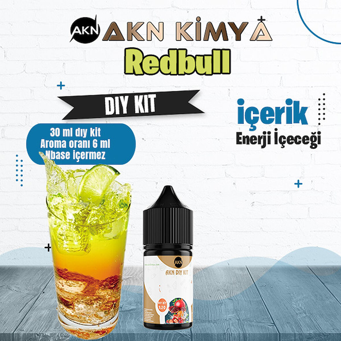 Redbull Dıy Kit Enerji Içeceği Gıda Aroması %20 Oranda Aroma İçerir (Hazır Değildir )