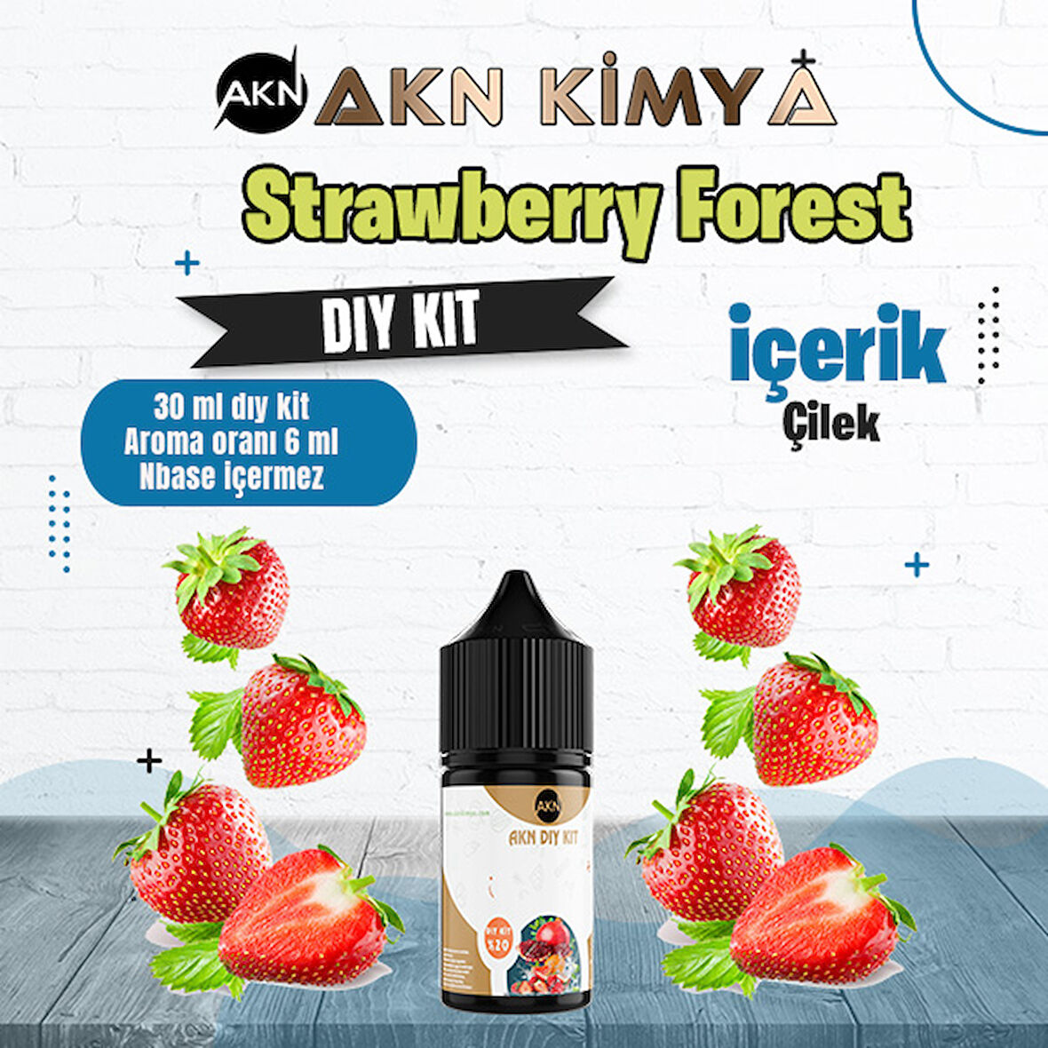 Strawberry Forest Dıy Kit Çilek Gıda Aroması %20 Oranda Aroma İçerir (Hazır Değildir )
