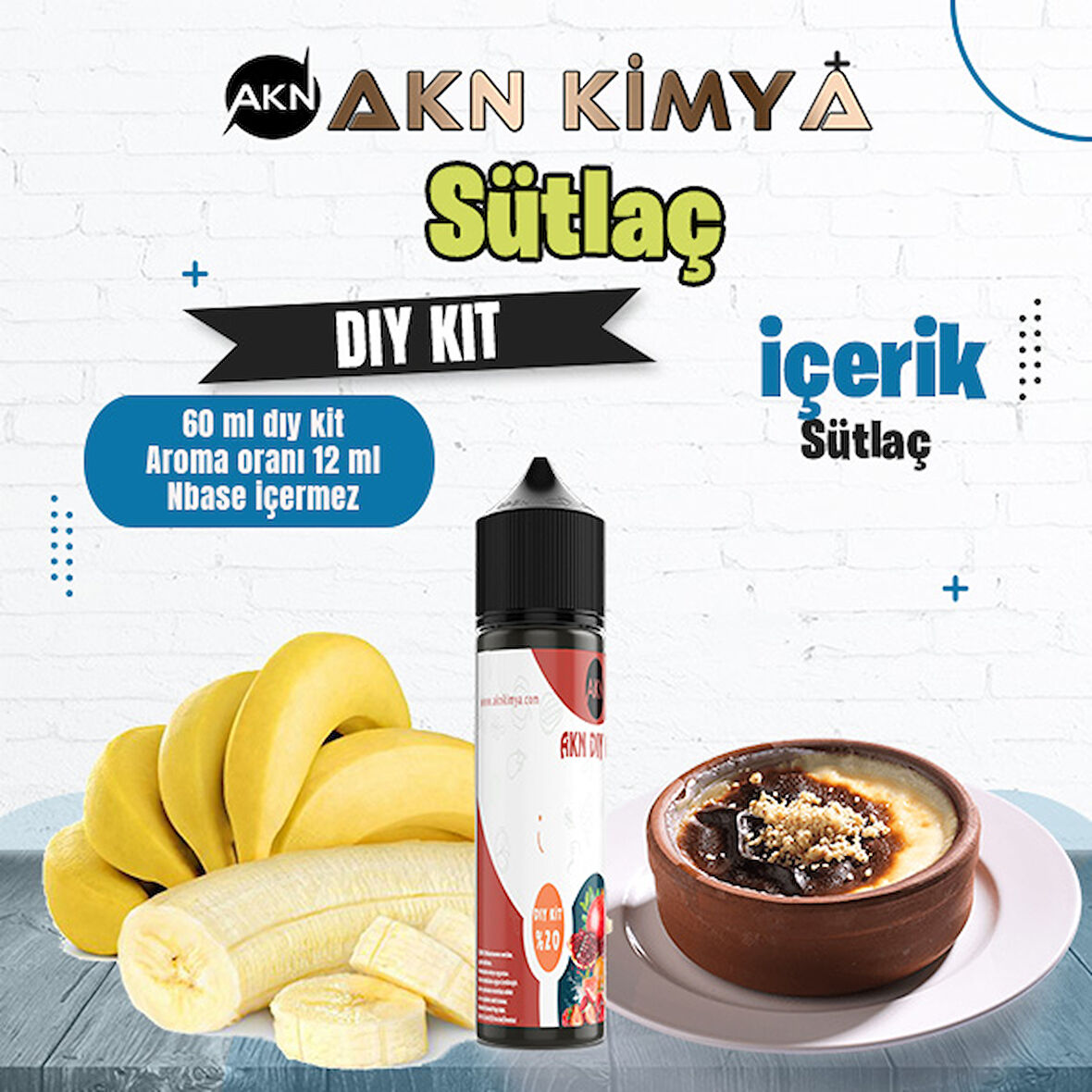 Sütlaç Dıy Kit Gıda Aroması %20 Oranda Aroma İçerir (Hazır Değildir )
