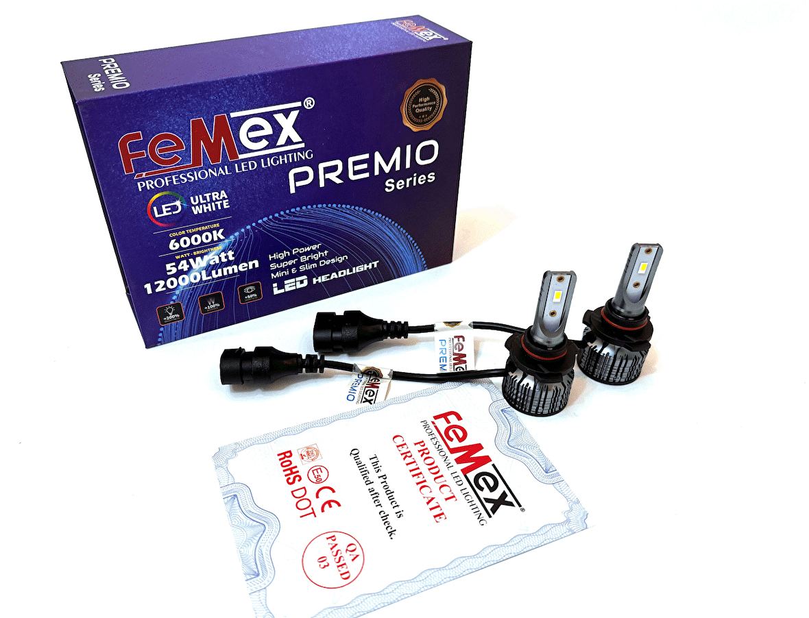 Peugeot 3008 Led Xenon Uzun Far Ampulu FEMEX Premio HB3 9005