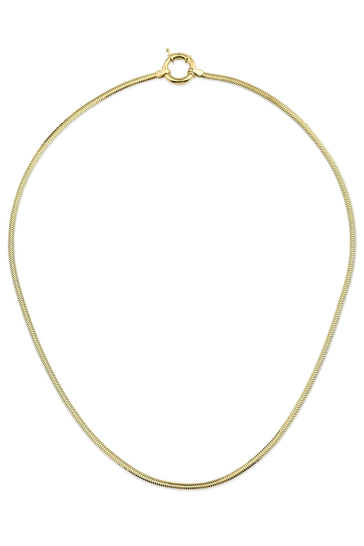 14 Ayar Altın İtalyan Balıksırtı Zincir 2,50 mm