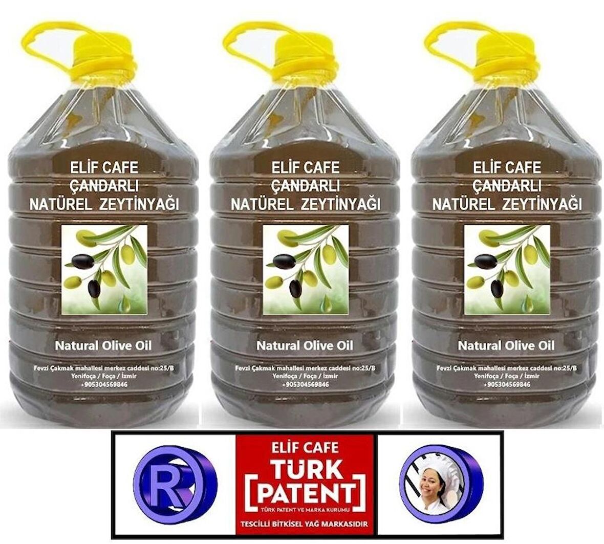 Çandarlı Natural Zeytinyağı 5 lt Pet Şişe zeytinyağı 5 litre 3 adet