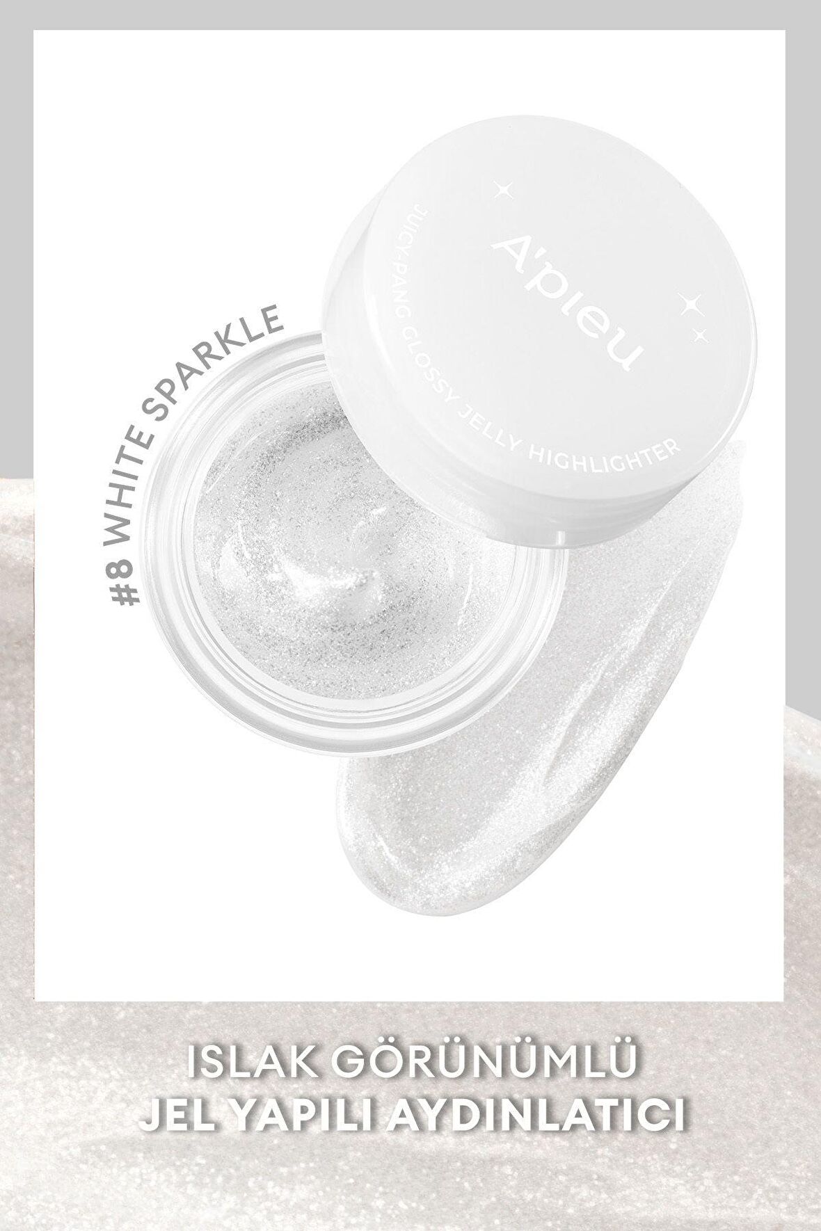 Islak  ve Doğal Görünümlü Jel Aydınlatıcı A'PIEU Juicy Pang Glossy Jelly Highlighter (#8)