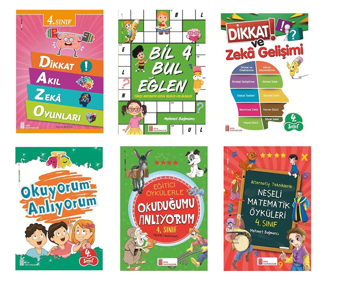 Ata 4.Sınıf Eğitim Seti (6 Kitap)