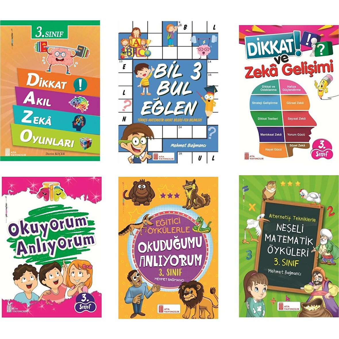 Ata 3.Sınıf Eğitim Seti (6 Kitap)