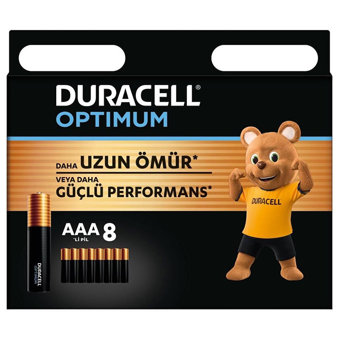 Duracell Optimum AAA 1.5 V 8'li Alkalin İnce Pil